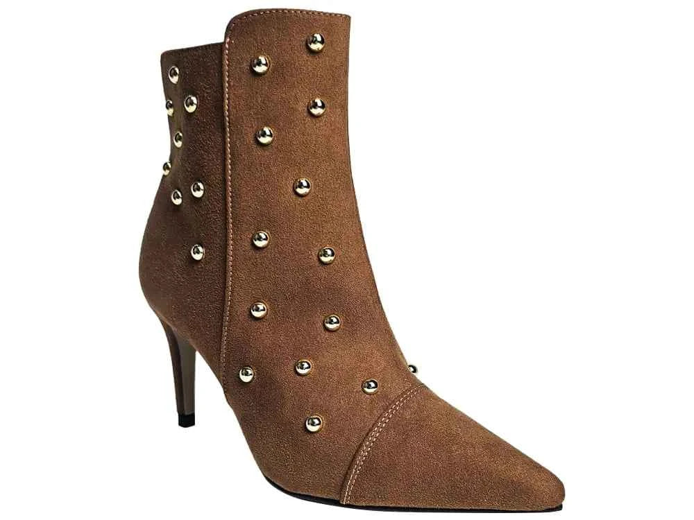 Bota Suede Esfericas Salto 7cm